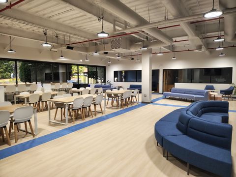 Great Hall with open seating and dining tables